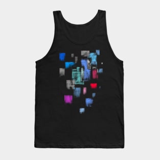 Used cube color pattern Tank Top